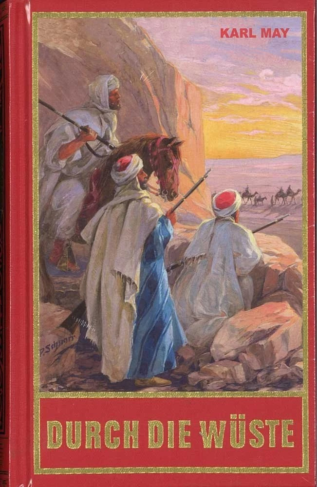 Karl May Ges.Werke Band 01 Durch die Wüste Sondered.Schnorr Sonderausgabe in rot